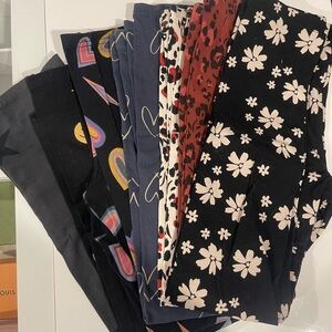 Old Navy Colorful Patterned Leggings Set Girls Size 10/12